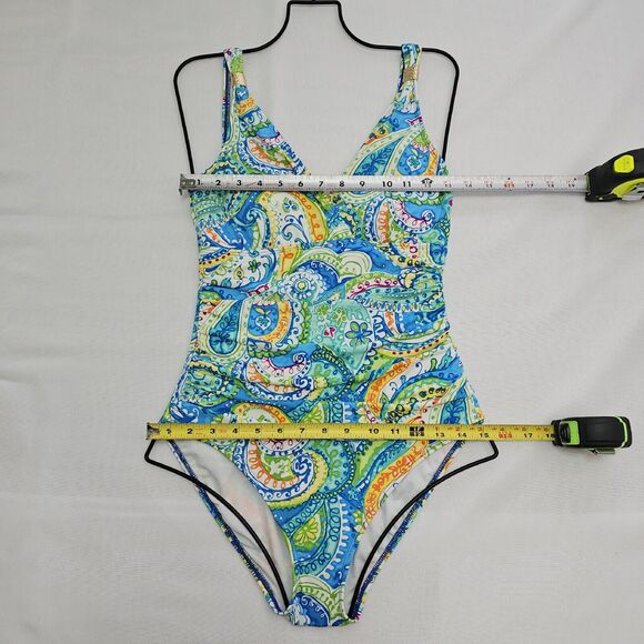 Ralph Lauren  One-Piece Swimsuit Womens Size 6 Carnival Paisley Underwire Beachy - Picture 6 of 14